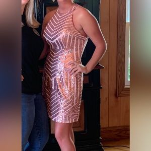 baby pink homecoming dress